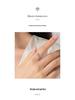 Modian S925 Sterling Silver Zircon Ring: Elegant Korean-Style Women's Wedding Ring with Hollow Design.