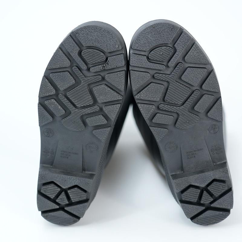 

Rain boots anti-smashing and anti-piercing PVC matte high rain boots, unisex steel plate anti-wear and anti-manufacturing steel baotou rain boots 46