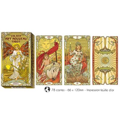 [A0982] - Tarot Creator 'Golden Art Nouveau' Golden Collection - 12x7 Cm