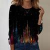 Long Sleeve Shirts For Women Cute Print Graphic Tees Blouses Casual Plus Size Basic Tops Pullover