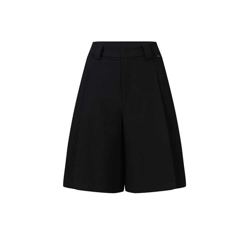 FILA Golf Series Simple Comfortable Woven Casual Shorts Women shorts A11W635811F-BK S