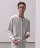 Decoroso Panel Rib Round Cardigan [White]