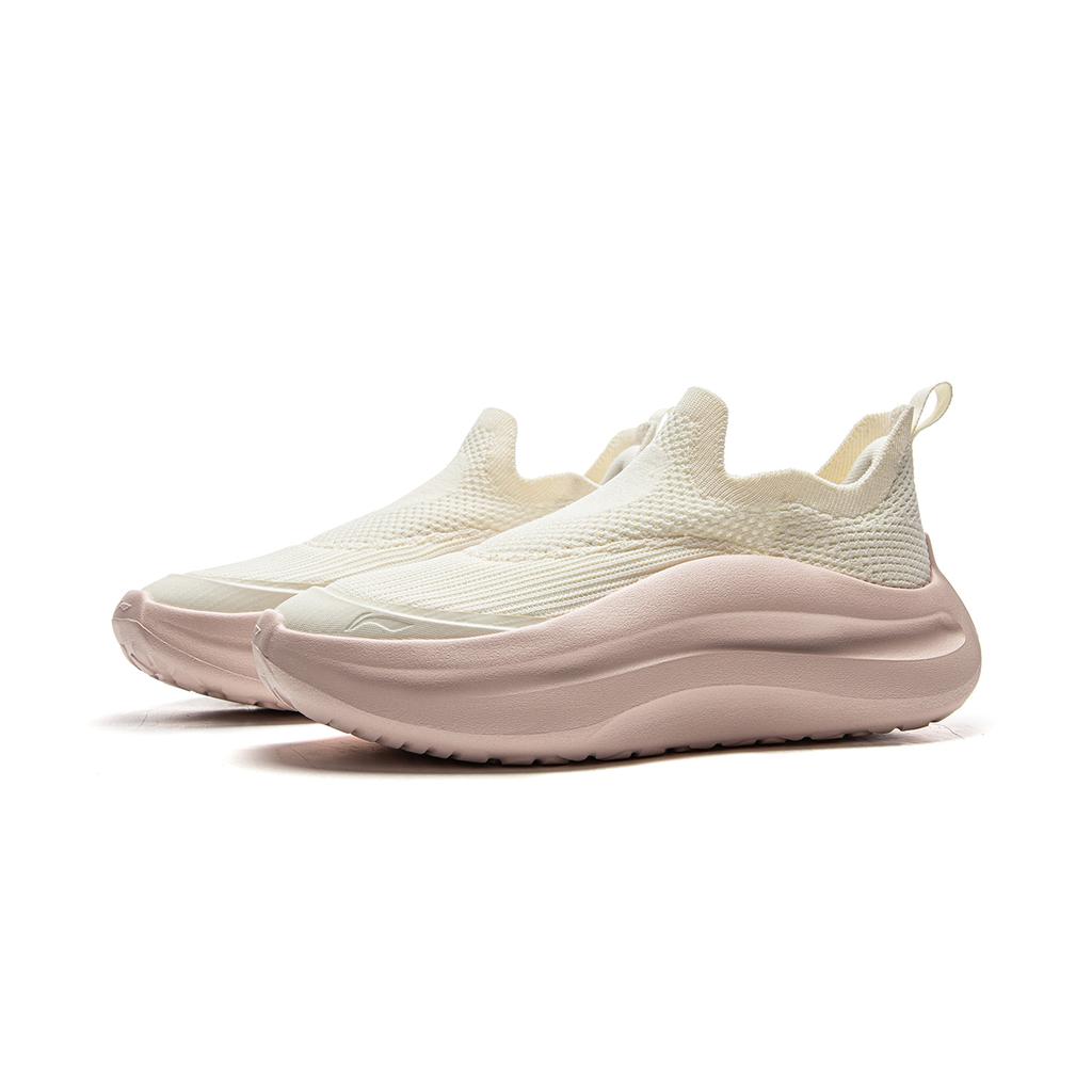 Li Ning Sports Life Collection Cushioning Slip Resistant Abrasion Resistant Lightweight Low top Casual Shoes Women's AGLV028-3