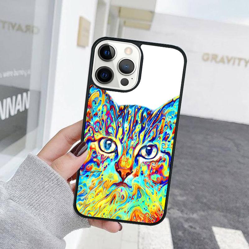 Creative Cute Pet Cat Animal Phone Case For iPhone 17 Air 15 16 Cover  11 13 14 Pro Max 12 Plus Max Fundas