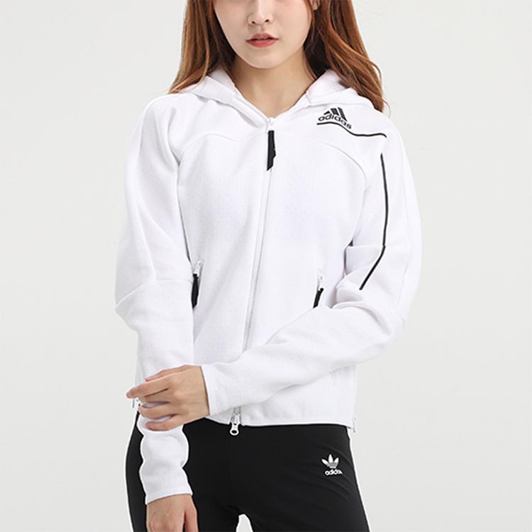Adidas W Zne Hd Geometric Pattern Sports Jacket Women Jacket White GM3281