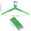 2pcs Aluminum Foldable Portable Hangers For Business Trips Ultra-light Non-slip Hangers For Road Trips Outdoor Camping Accessori