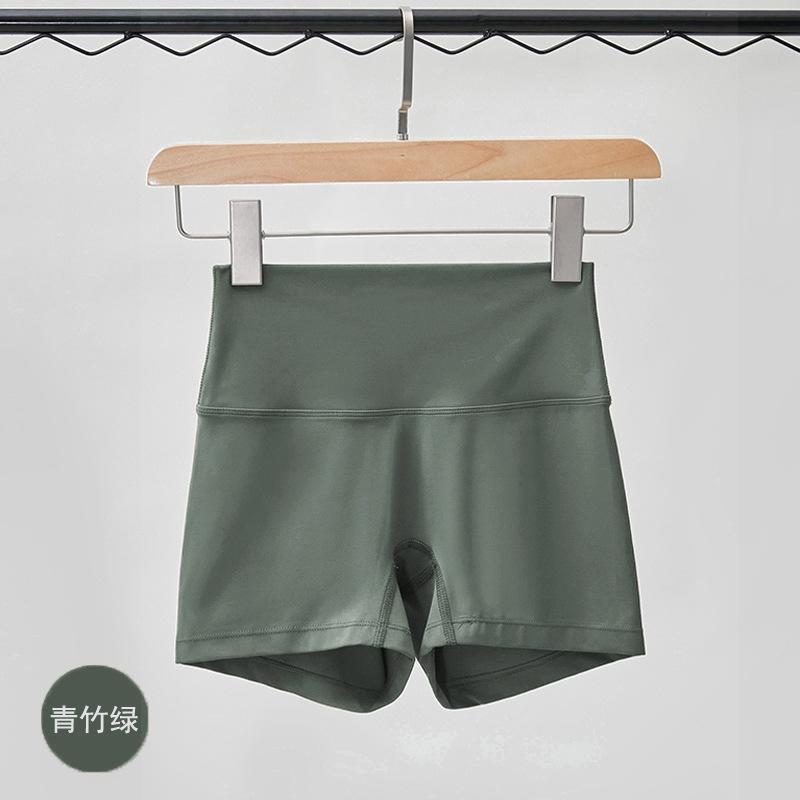 Sports Shorts Spring and Summer New Solid Color Yoga Shorts Tight High Waist Elastic Sports Fitness Three-point Yoga Pants Women
