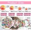 1890PCS/BOX 4/6/8/10mm Round Acrylic Pearl Beads Loose Spacer Beads for Jewelry Making DIY Necklace Bracelet Accessories