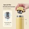 Buydeem 640ml 3-Layer Leak-Proof Tea Infuser Insulated Bottle