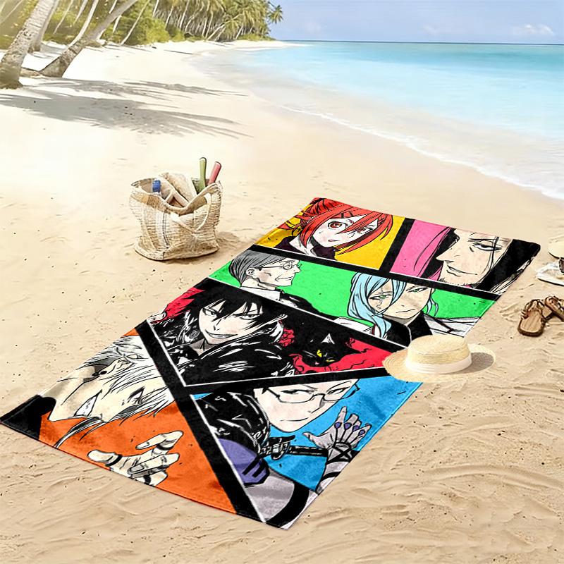 BLACK TORCH Print Beach Towel, Large Soft Quick Dry Towel for Beach Camping Swimming