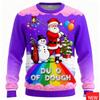 3D Printed Funny Santa Claus Play Golf Graphic Ugly Christmas Sweater for Women New Xmas Pullovers Sweatshirts Cool Jumper Tops