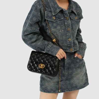 Neue Fette Quadratische Rhombus Tasche Leichter Luxus Kleine Goldene Kugel Ein Schulter Crossbody Damen Tasche Vielseitige Handtasche für Damen