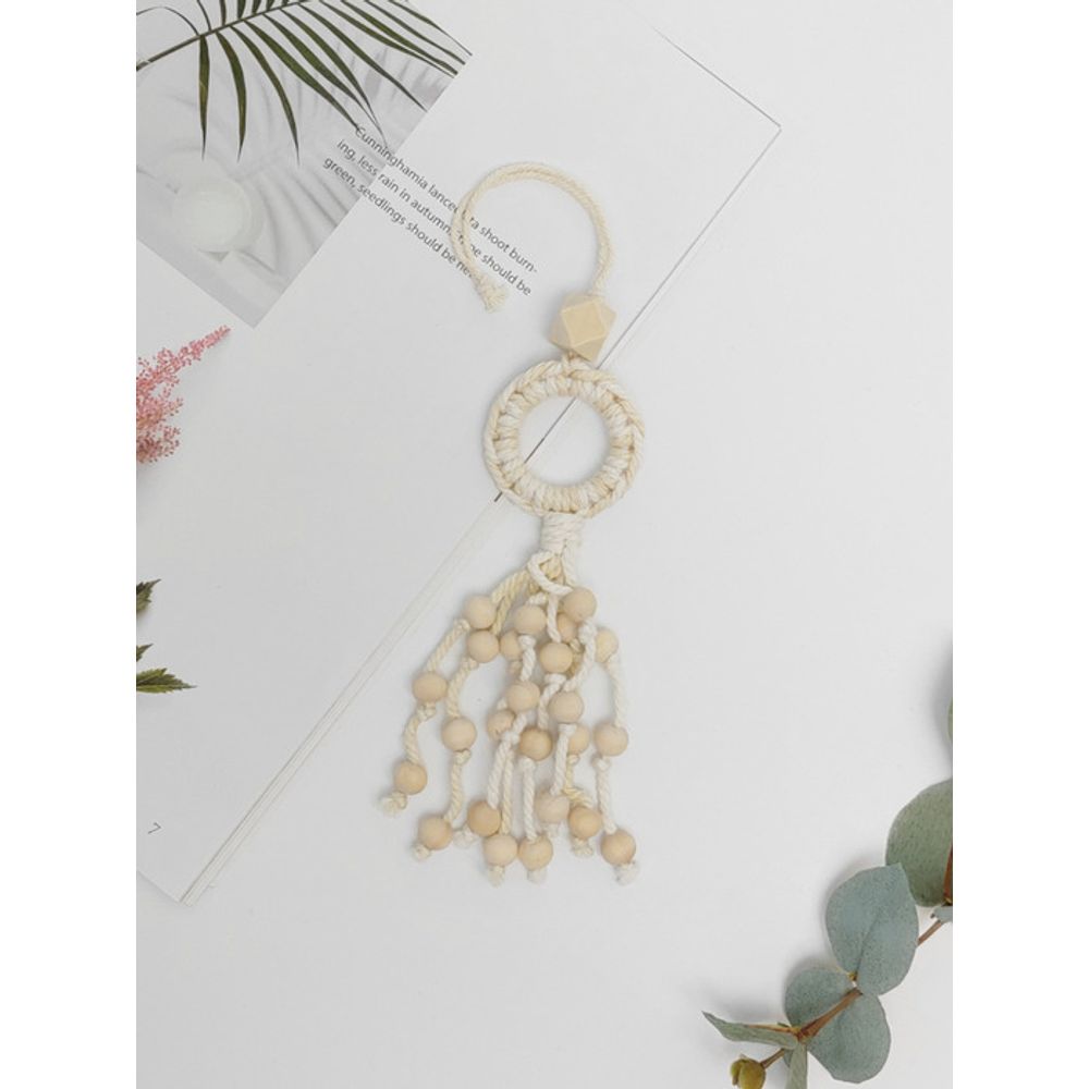 

LALA Wooden Rattan Charm_3color BLUE