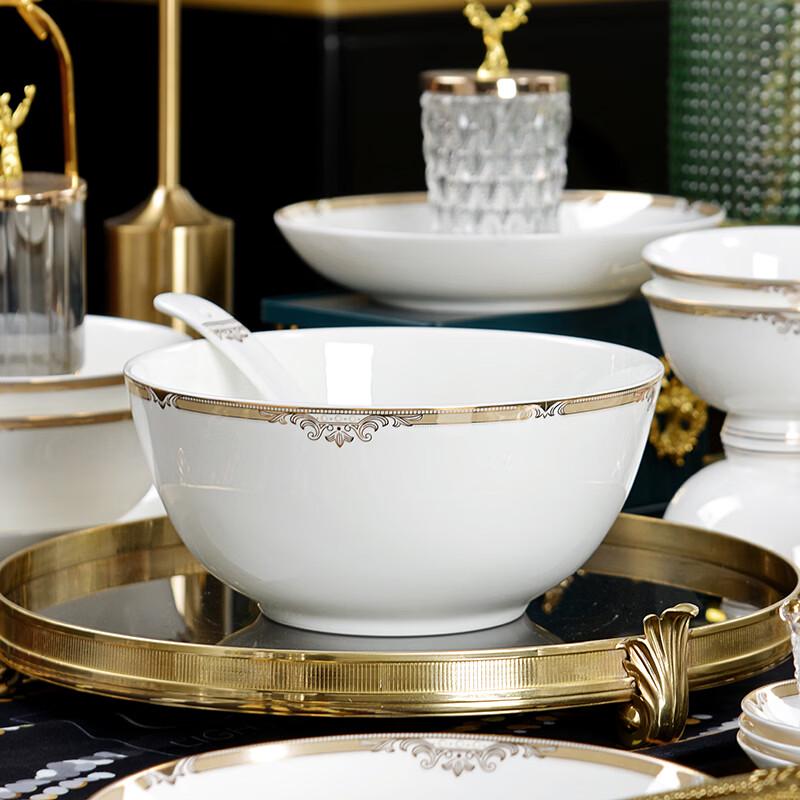 Flourishing Tang Rhyme 36-Piece Bone China Dinner Set