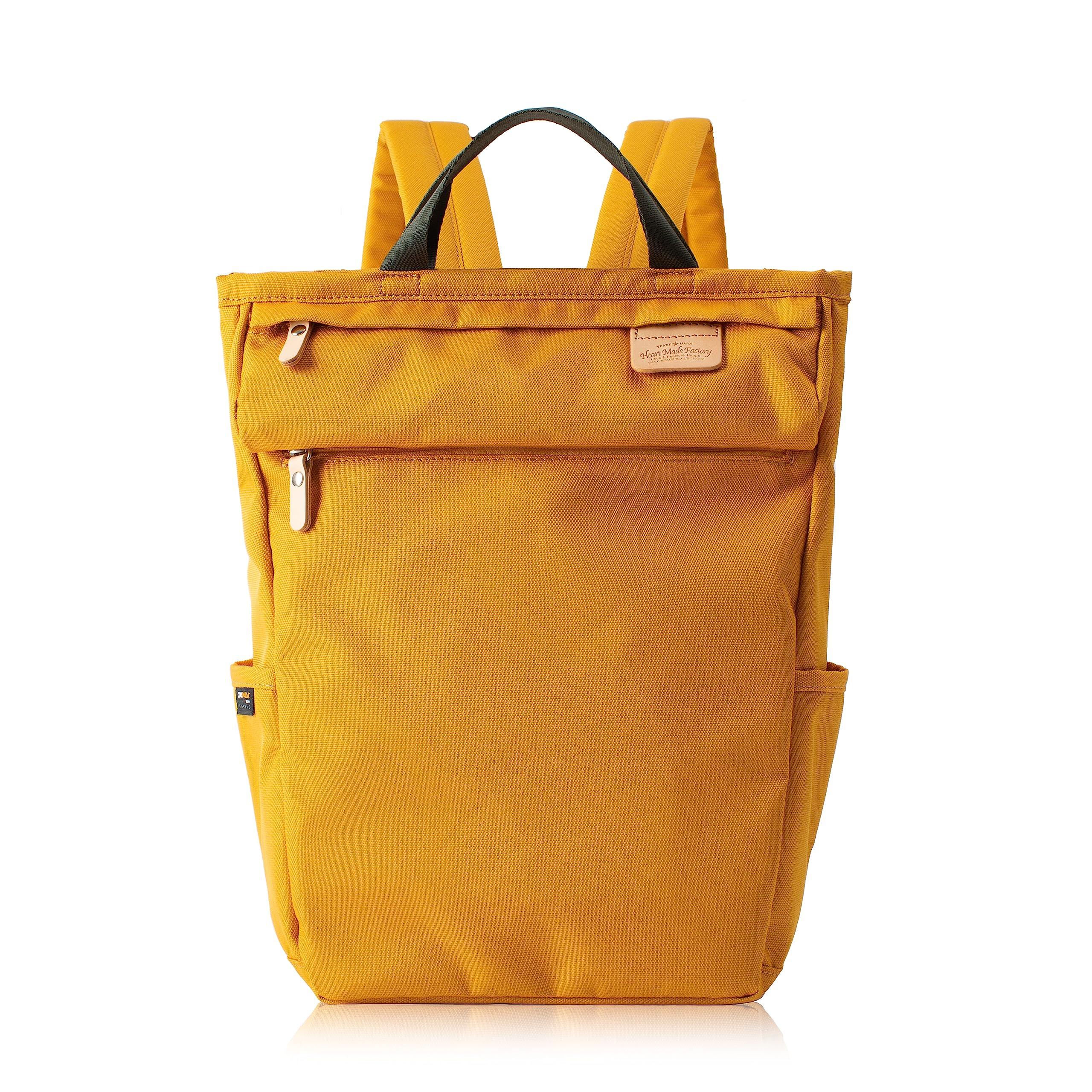 

Made Backpack Tote type backpack Unisex A4 Cordura Poly Recess Style Series [Heart Factory] FY-0950 (Mustard) гірчичний
