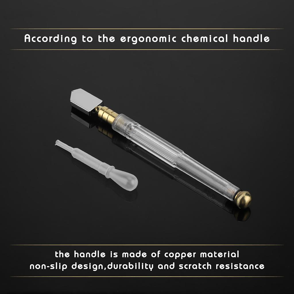 Supercutter Metal Handle Straight Hd Glass Cutter for Cutting Glass Tiles Mirror RT-208A