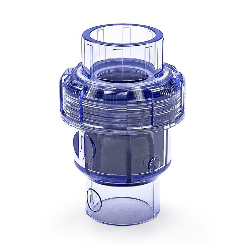 Válvula de Retenção de PVC Transparente com Rosca Única - Válvula de Parada Plástica de Aquário Sem Retorno Unidirecional (2 polegadas: 20-25-32-40mm)