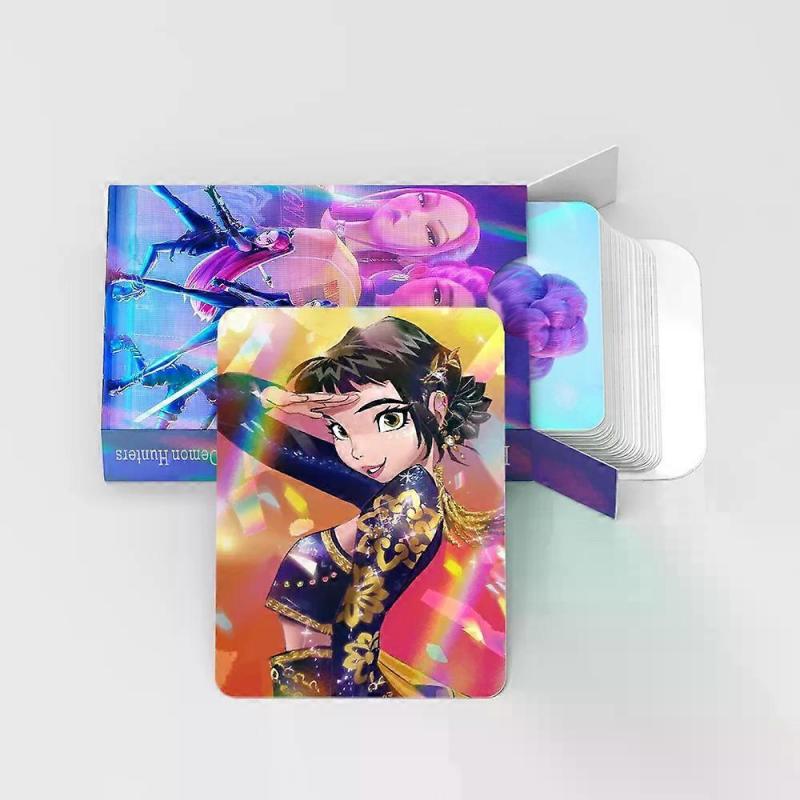 2025 Hot Card  Anime Laser Card 30pcs Kpop Demon Hunters Card Photocards Collect Cards Cartoon Animation Surrounding Fans Gifts