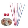 8 buc. Ace de tricotat din aluminiu Mâini artritice Ace de croșetat multicolore