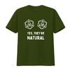 Yes Theyre Natural RPG D20 Dice T Shirt Perfect Funny for Tabletop Fans DnD Gamers Geek Humor Lovers Vintage Washed Stretched