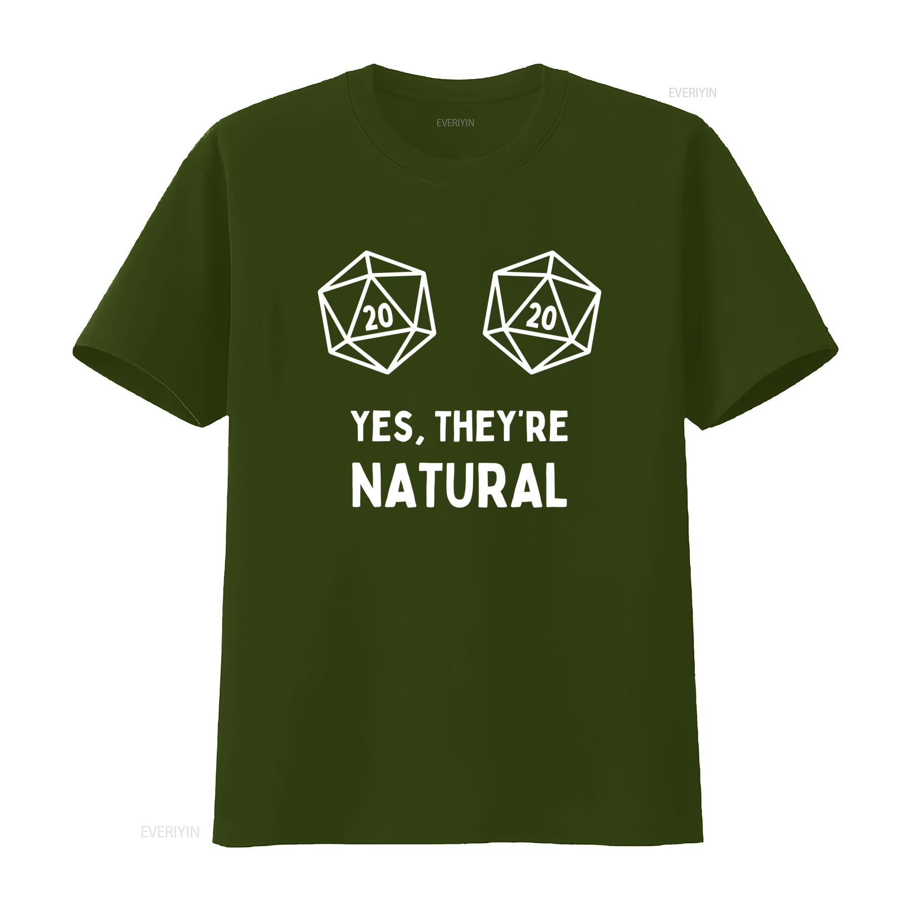 ZheXiong TEE Ja Ze Zijn Natuurlijk RPG D20 Dobbelstenen T-shirt Perfect Grappig voor Tafelspel Fans DnD Spelers Geek Humor Liefhebbers vintage Gewassen Uitgerekt XL