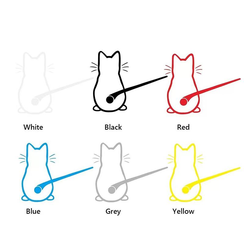 Car Interior Stickers Art Design Fun Cat Car Dtickers Window Rear Glass Car Fecoration Car Styling Sticker And Decals For Toilet