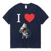 Funny I Heart Capybara T Shirt Kawaii Graphic T-shirts Unisex Women Cotton Casual Short Sleeves Oversized Harajuku Streetwear Tees