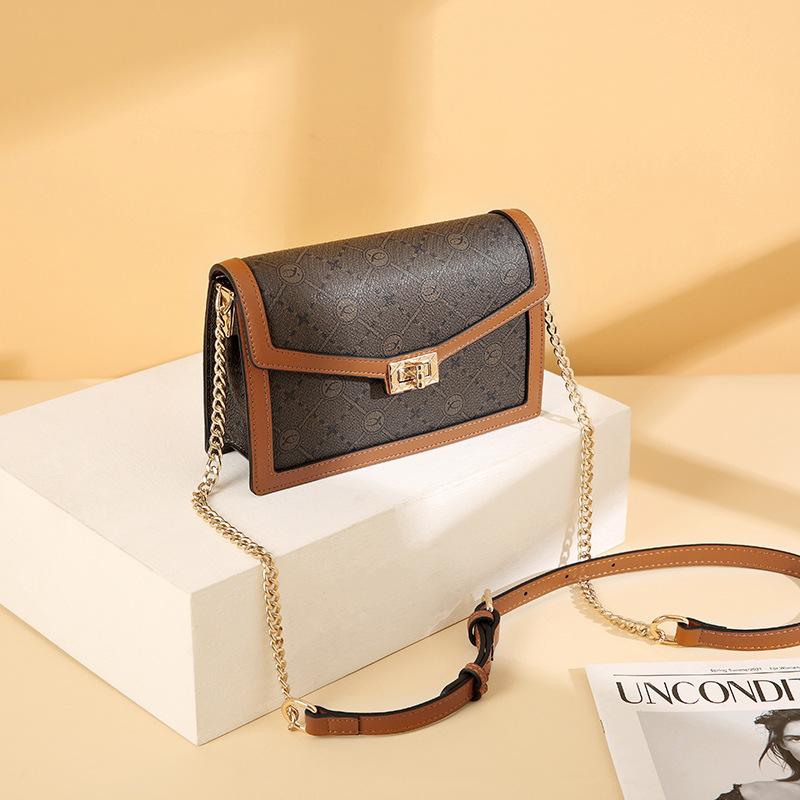 

Сумка из ПВХ с цветочной цепочкой для женщин, повседневные женственные сумки, винтажные роскошные сумки