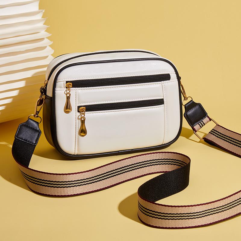 Light Luxury Small Square Bag Women S Bag Large Capacity Wide Shoulder Strap Shoulder Bag