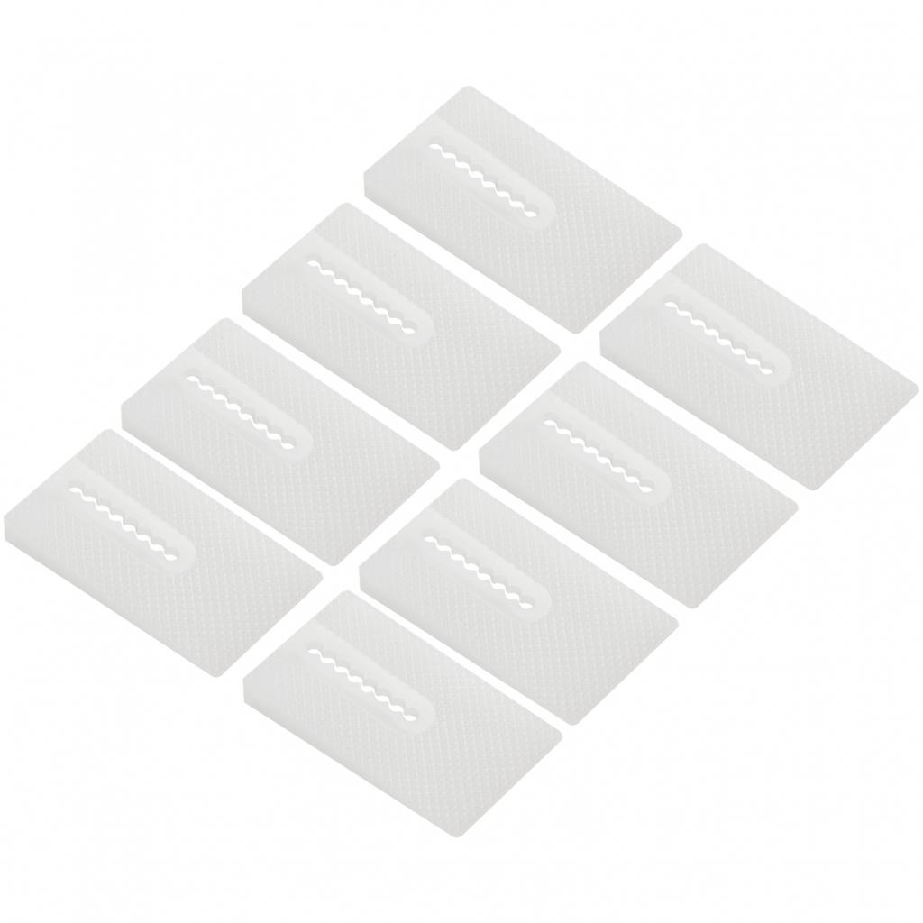 8 Stück Toilettenausgleichsplatten Weichplastik Stapelbar Transparent