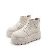 Cool Boots Women's Thick Soles Increase In Height, One Pedal Cigarette Boots Summer New Non-slip Muffin Bottom Hollow Breathable Short Boots