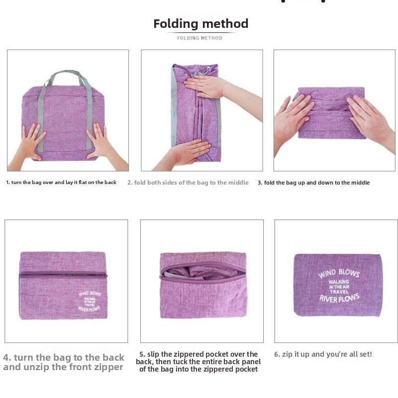 Travel Bag Large Capacity Waterproof Oxford Fabric With Handle For Short Trips And Travel Storage