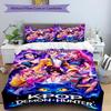 K-Pop Hunter Custom Name Text Print 1Pc Bedding Set Duvet Cover With Two Pillowcases Soft Bed Linen For Household Bedroom