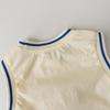 Korean Style Summer Baby Clothes Set: Cartoon Bear Sleeveless Vest with Shorts for Boys and Girls