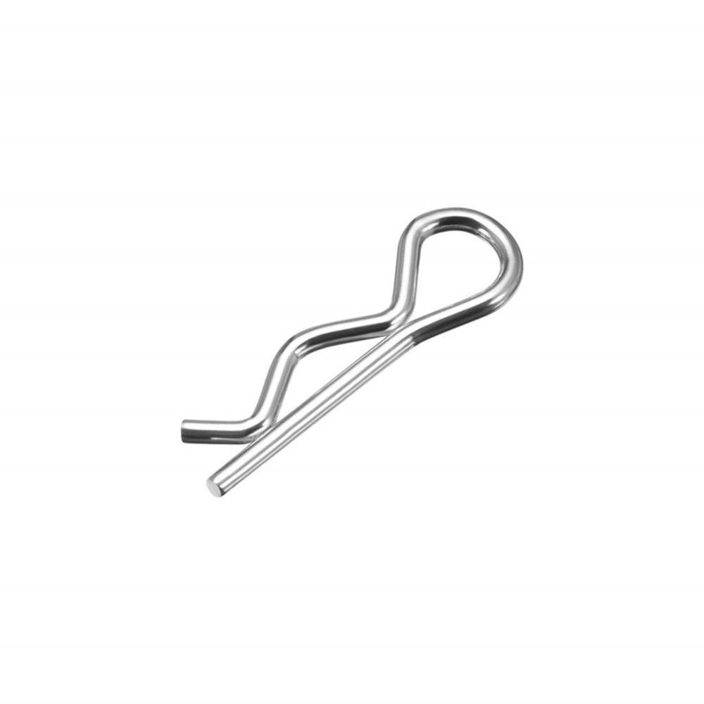 20Pcs M1.6x28mm Clip Pins Silver Tone Spring Cotter Heavy Duty Hardware Pins