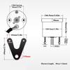 Vintage Motorcycle Speedometer Mechanical Digital Display Speedometer Gauge Retro Modification Accessories Circular With Turn