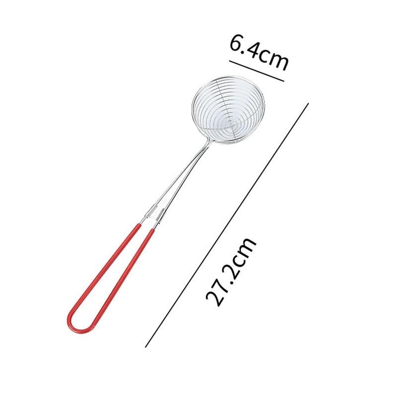 Stainless Steel Colander Sieve,Wire Skimmer Spoon With Handle For Hot Pot Eating Soup Draining Fried Pork Balls Food