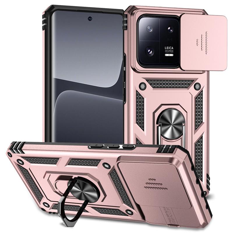 Funda For Xiaomi 13 5G Case Armor Slide Lens Protect Magnetic Ring Stand Case For Xiomi Mi 13 Pro Xiaomi13 13Pro Mi13 Back Cover