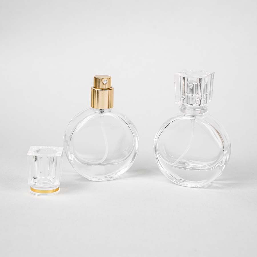 2/6Pcs 25ml Glass Perfume Atomizer Refillable, Mini Clear Travel Cologne Spray Bottle for Liquid Dispenser Portable Sprayer