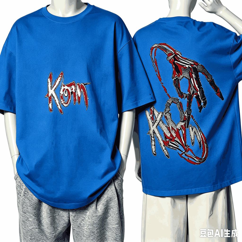 Korn For Fan Gift Tshirt Unisex Unisex Harajuku Oversized Unisex Short Sleeve Streetwear High Quality Couples Breathable Classic