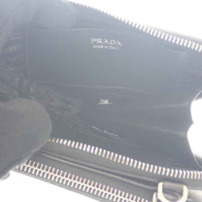 Prada 1NR015 2WAY Bag Black Safiano Women
