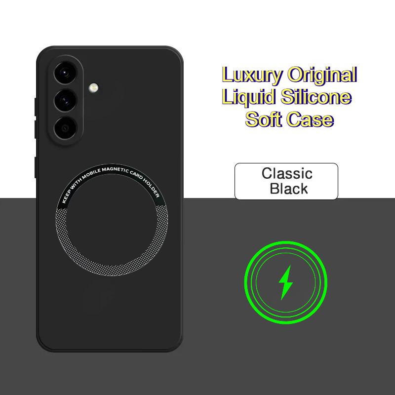 Luxury Original Liquid Silicone Soft Case For Samsung A57 A37 A17 A07 A56/36/26/16/06 A55/35/25/15/05S S26 S25 Ultra Plus Cover