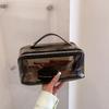 Large Capacity Transparent Makeup Bag Zipper Closure Women's Washbag  Beauty Organization