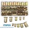 175pcs Professional Rivet Nut Tool Set, Flat Head Column Rivet Nuts, Suitable for Thin Metal Sheets,Right Hand Thread, Industrial & Scientific Use