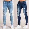 2021 Europäische Elastische Slim Fit Herren-Jeanshose - Schwarz