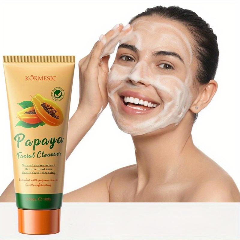 Sanfte Papaya Reinigungsmilch 3,53 oz zur Ölkontrolle, Tiefenreinigung des Gesichts, Feuchtigkeitsspendend, Nicht reizend