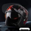 Lishi 501 Dual-Lens Motorcycle Helmet with LED Tail Light