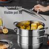 Deshiron Landy 3-lagiger Dampfkochtopf aus 304 Edelstahl