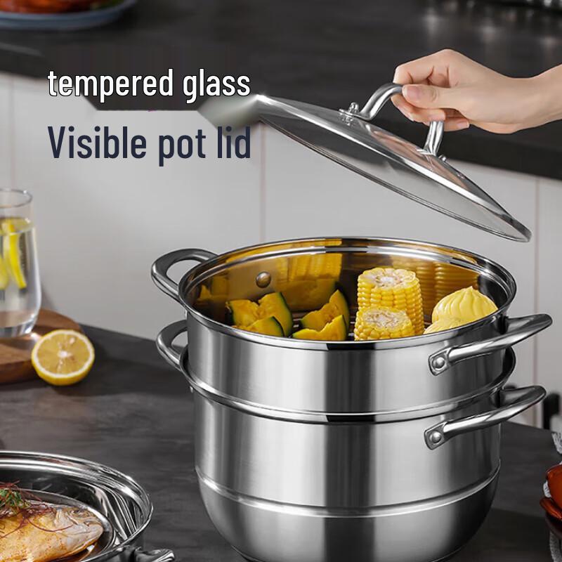 Deshiron Landy 3-lagiger Dampfkochtopf aus 304 Edelstahl