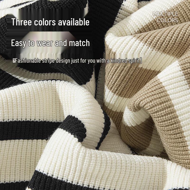 MINISO Men's Casual Half-Zip Knit Sweater